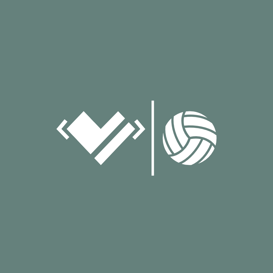 athletic heart Volleyball Logo