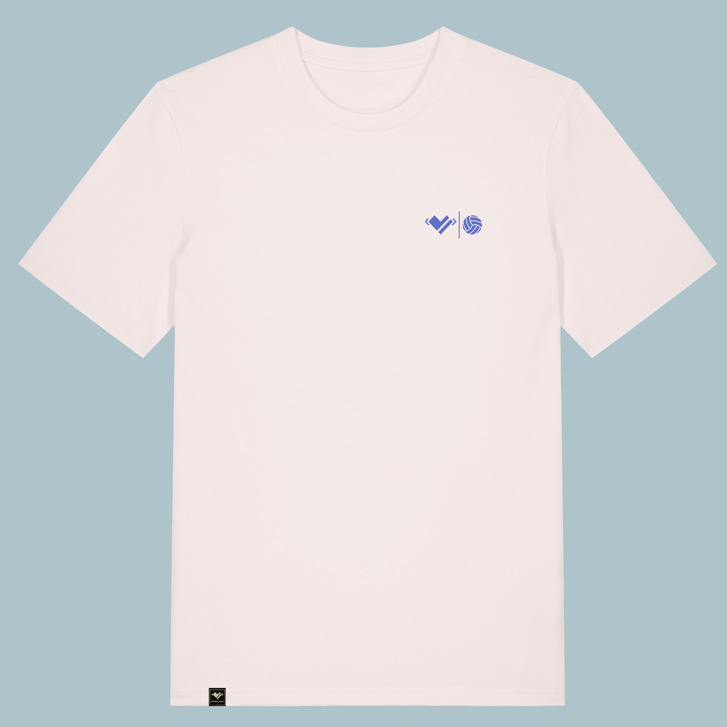 Shirt mit athletic heart volleyball Logo. Sportlerherz Volleyball. Volleyballliebe