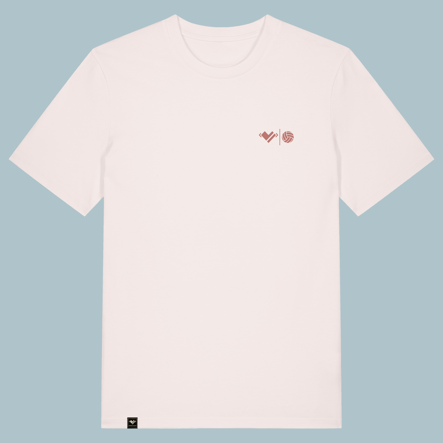 athletic heart volleyball Logo. Sportlerherz Volleyballshirt, Volleyballliebe Shirt weiß