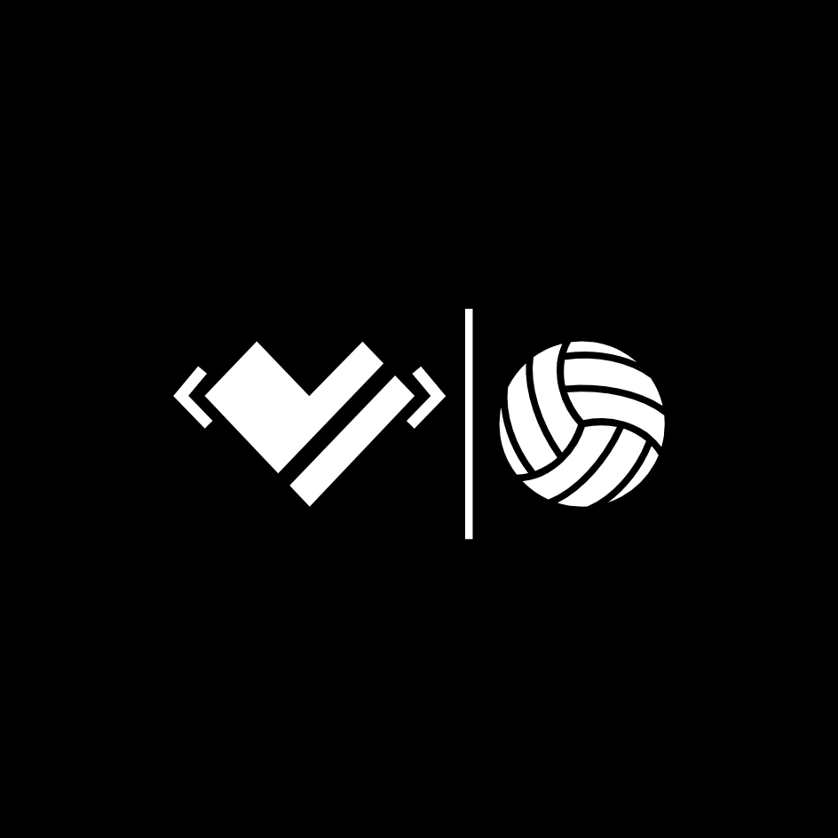 athletic heart volleyball Logo. Das athletic heart volleyball Logo zeigt ein Herz bzw. Sportlerherz mit einem Volleyball oder Beachvolleyball. Die Volleyballmarke zeigt die Volleyballliebe für Volleyballfans und Beachvolleyballfans
