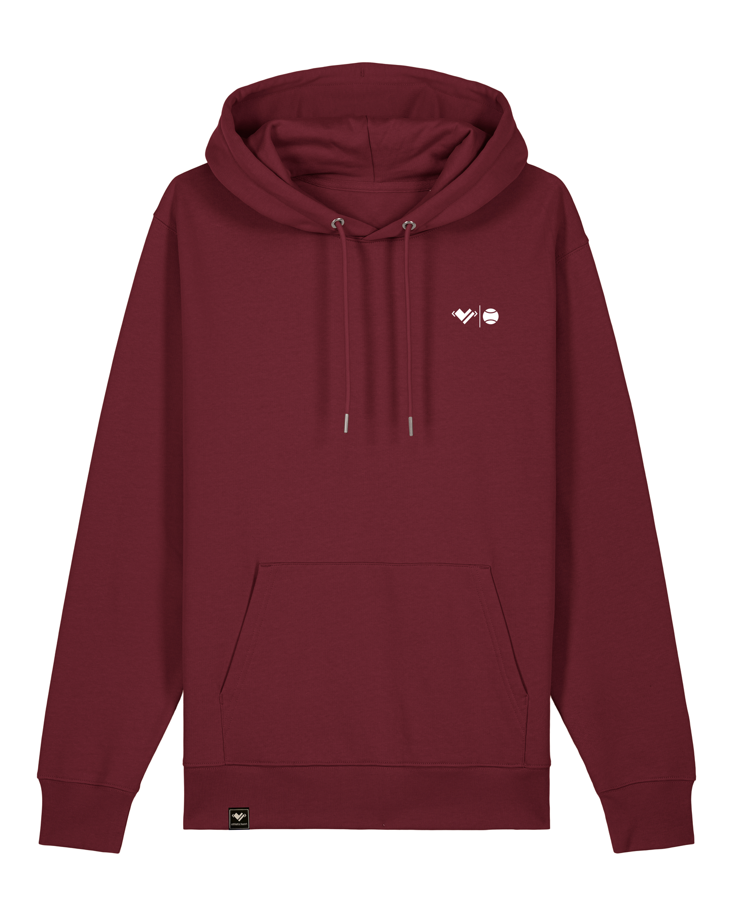 Off-Court Tennis Hoodie von athletic heart tennis. Sportlherz Tennis Motiv mit einem Tennis Herz zum Ausdruck der Tennisliebe