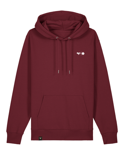 Off-Court Tennis Hoodie von athletic heart tennis. Sportlherz Tennis Motiv mit einem Tennis Herz zum Ausdruck der Tennisliebe
