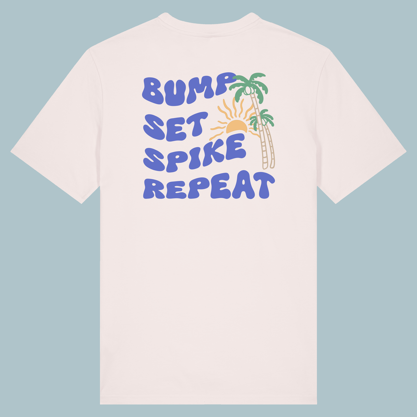 Bump set spike Design Volleyballshirt. Volleyball und Beachvolleyball Design für Volleyballspieler, Beachvolleyballspieler und Volleyballfans.